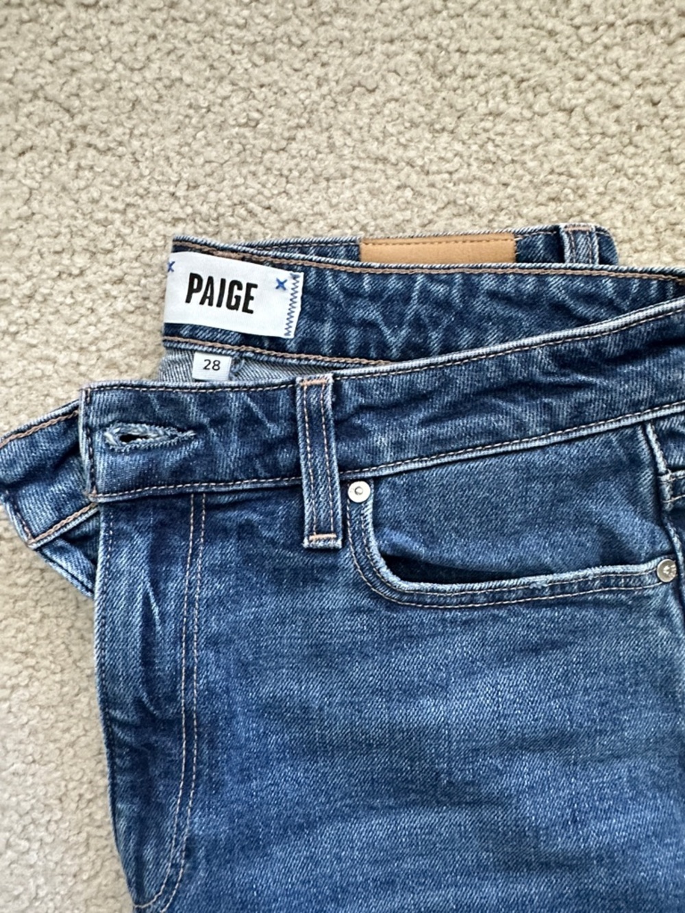 PAIGE Men's Indigo Blue Slim Jeans